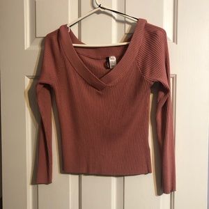 Pink off the shoulder top